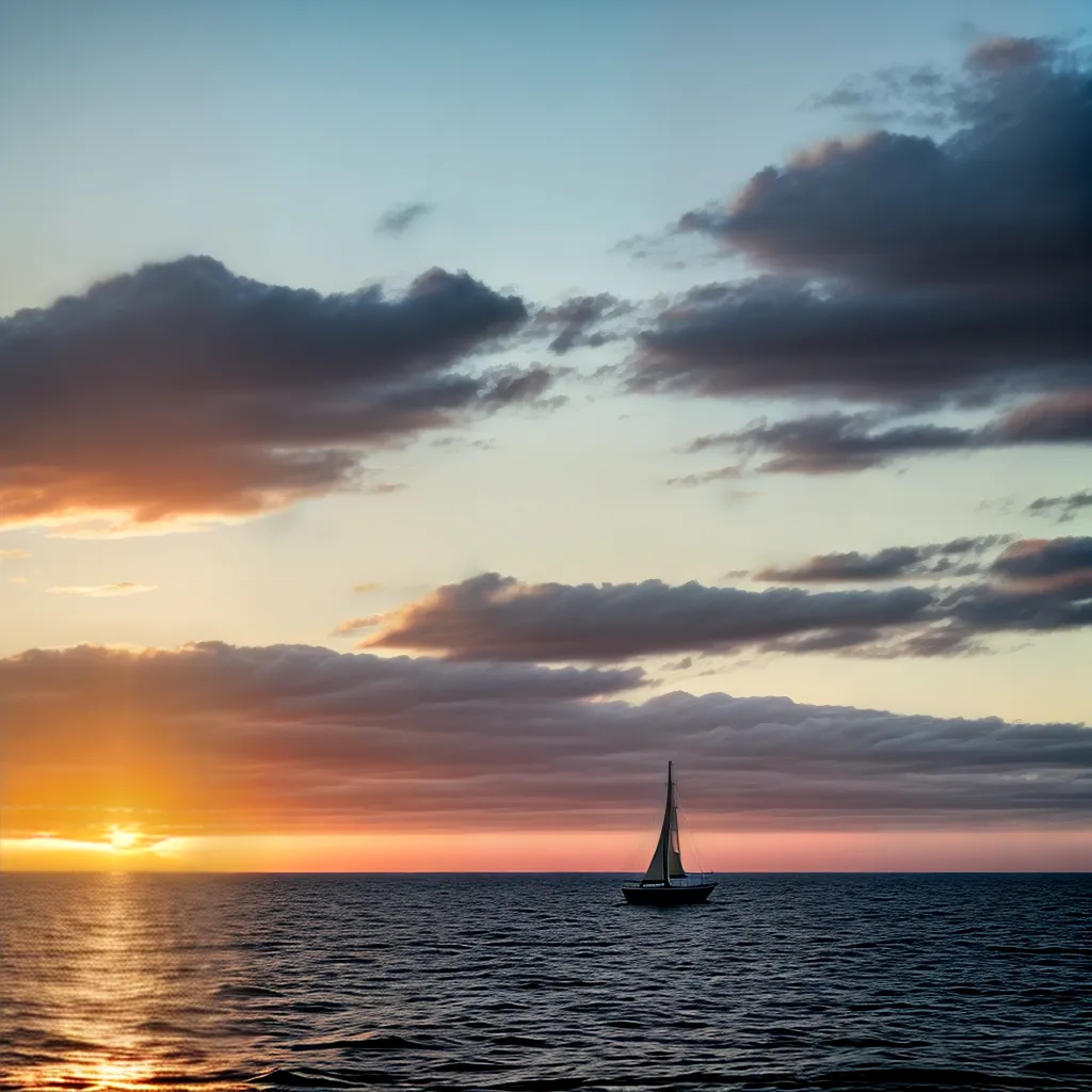 Fotos veleiro por do sol jornada paz 4
