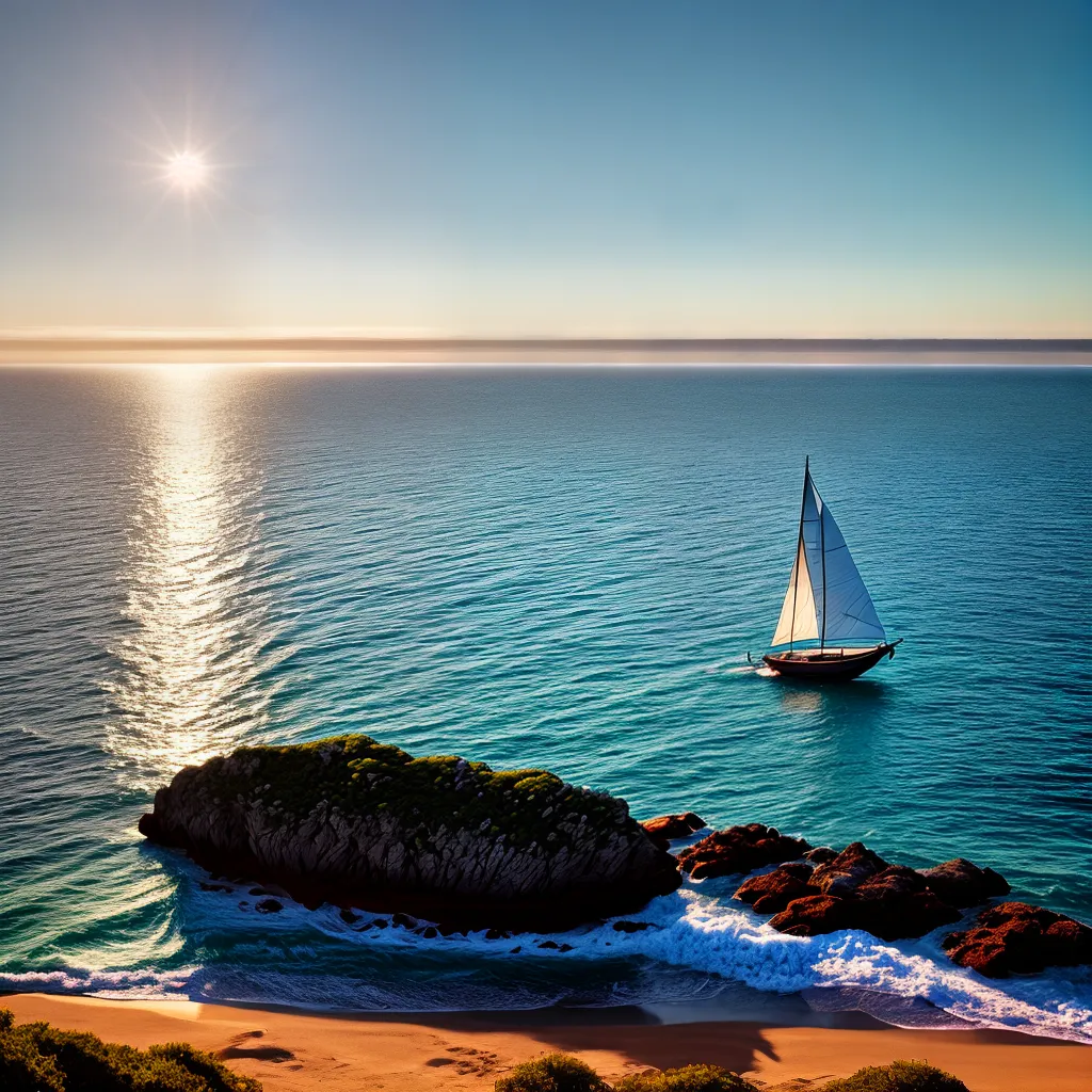 Sonhos Marítimos: Descubra o Significado de Sonhar com Barco 5 Fotos veleiro por do sol mar serenidade