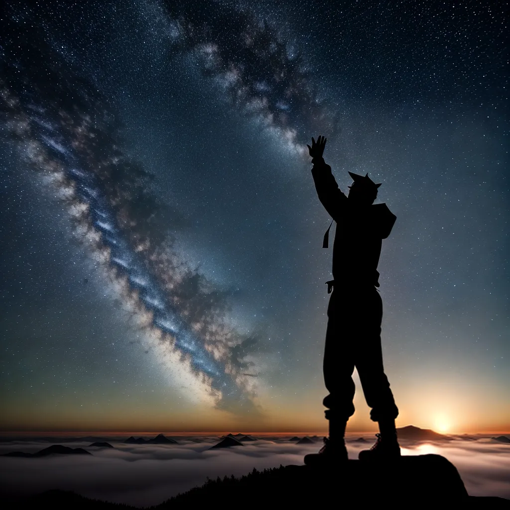 Vencedor nos Sonhos: Qual o Significado? 3 Fotos vencedor sonhos silhueta montanha estrelas