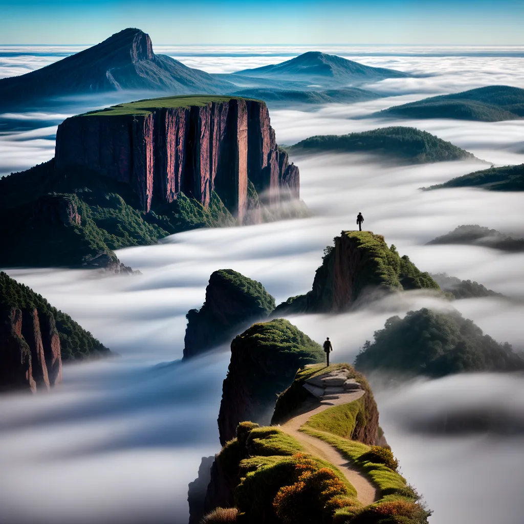 Fotos vertigem abismo nuvens misterio