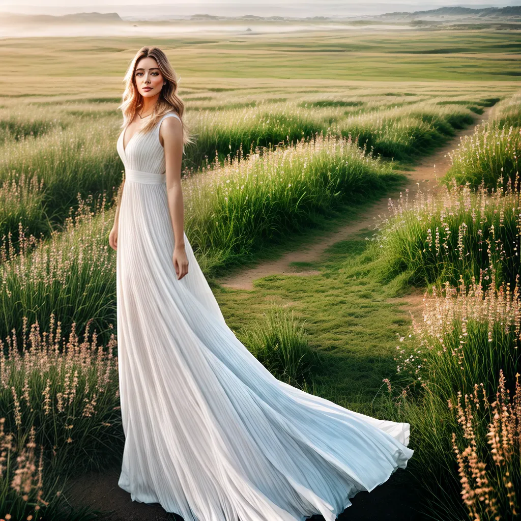 Tecido de Algodão Fino: O que Sonhar com uma Roupa Leve Significa? 6 Fotos vestido branco campo flores sonho