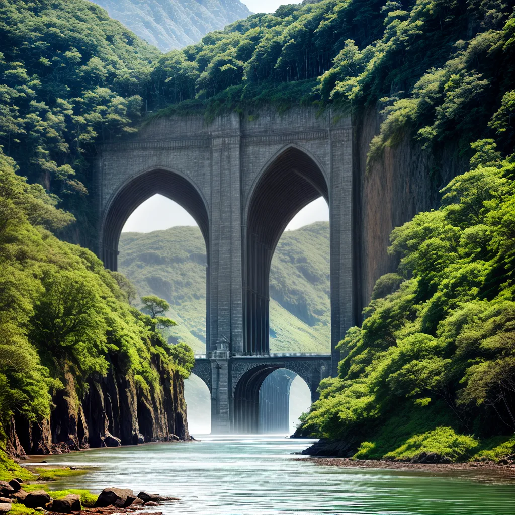 Fotos viaduto imponente natureza altura