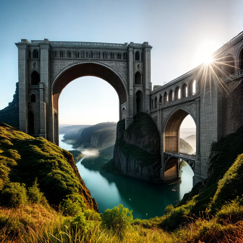 Fotos viaduto por do sol conquista