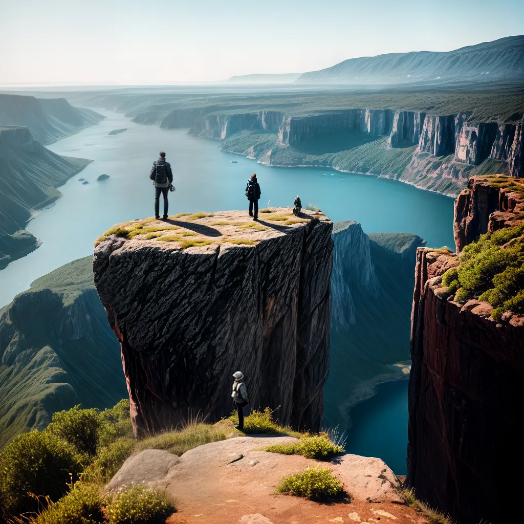 Fotos viagem aventura cliff suitcase paisagem