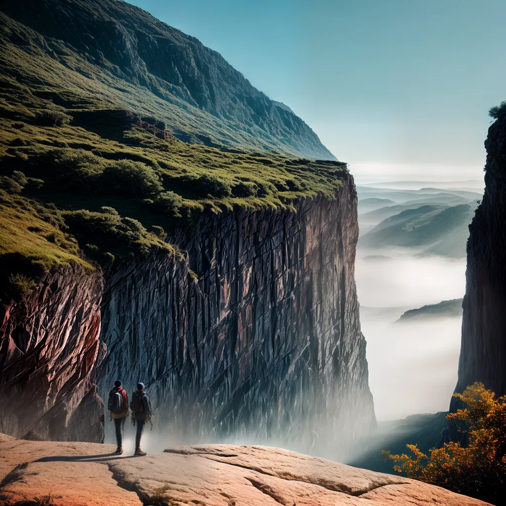 Fotos viagem sonho mochila cliff paisagem