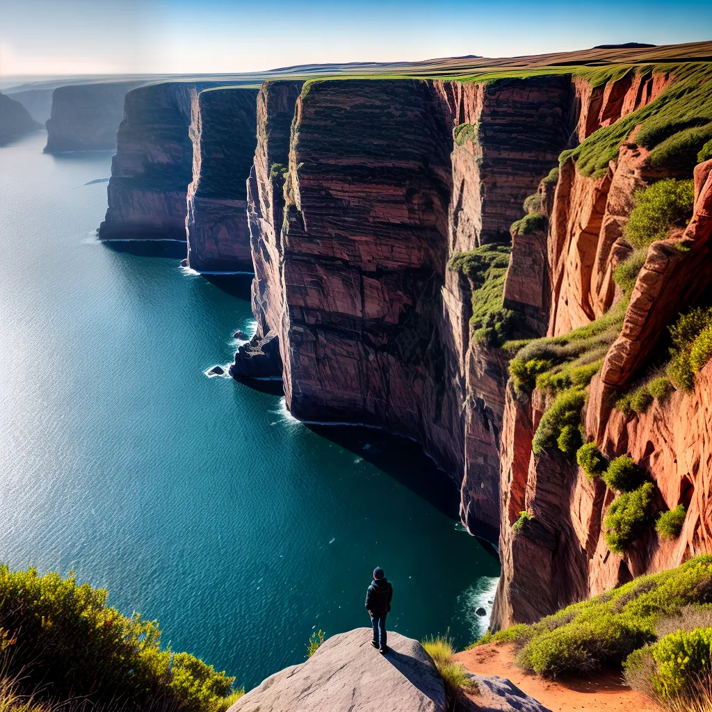 Fotos viagem sonhos simbolismo paisagem cliff colorido