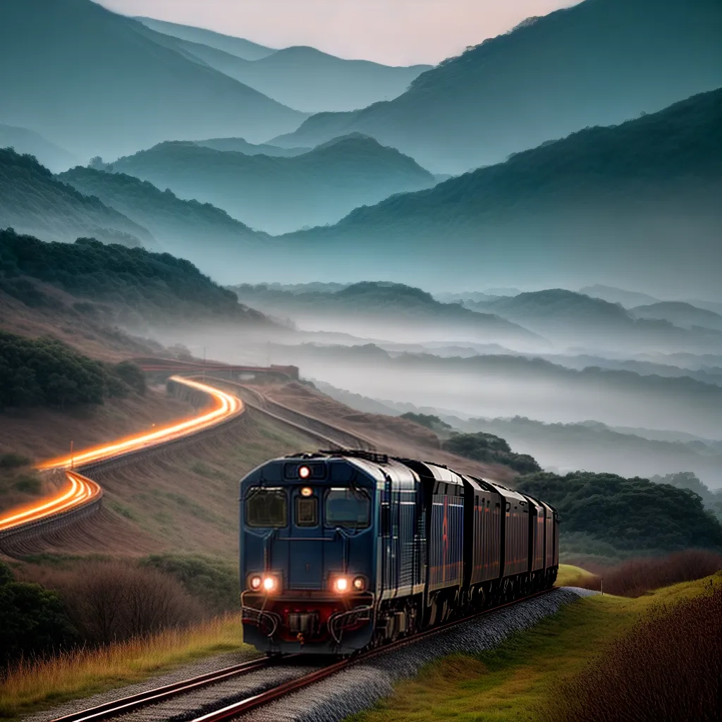 Fotos viagem trem caminho mudanca