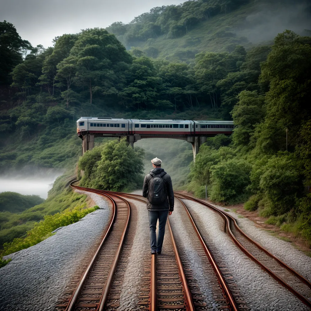 Fotos viagem trem caminho vida
