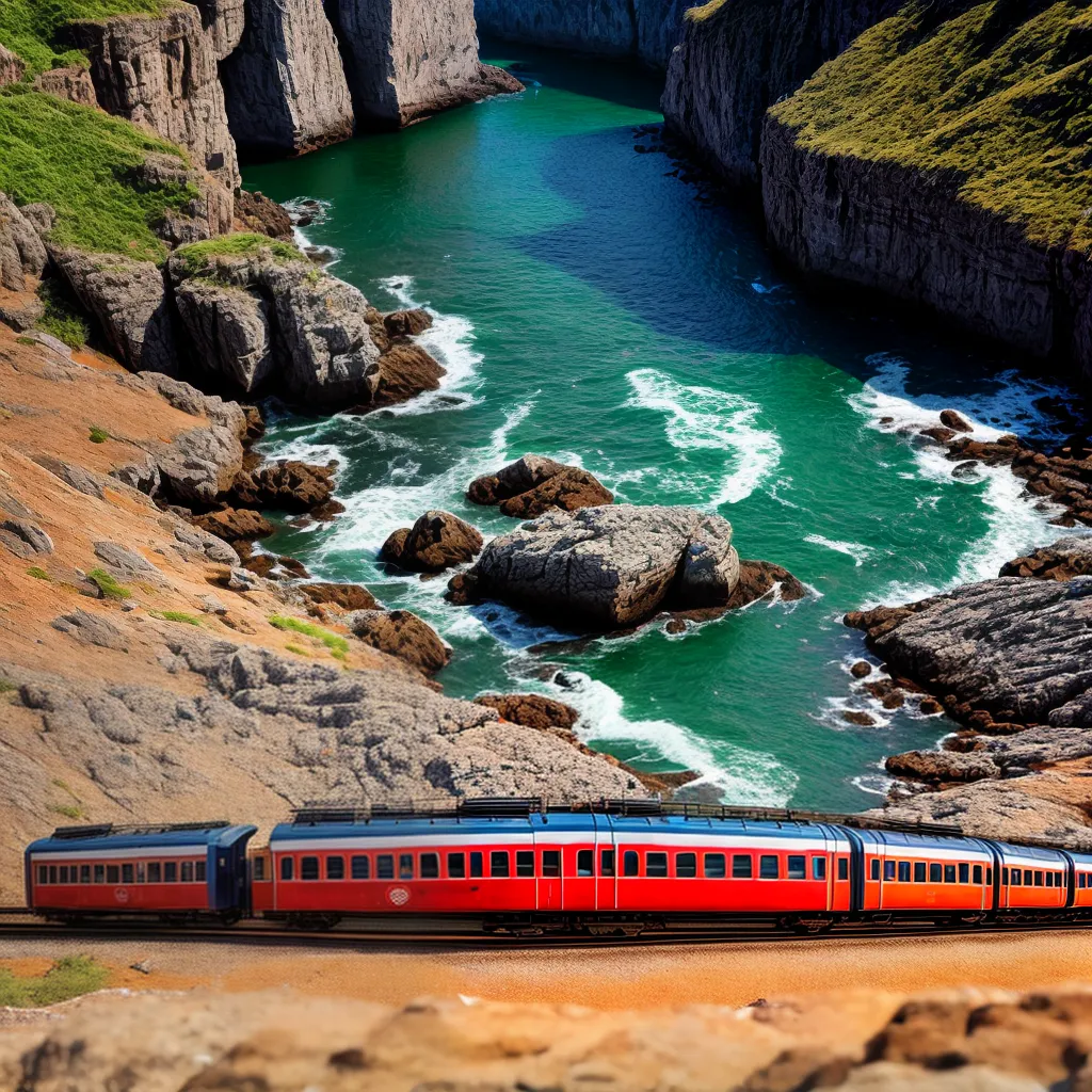 Fotos viagem trem trilho horizonte paisagem