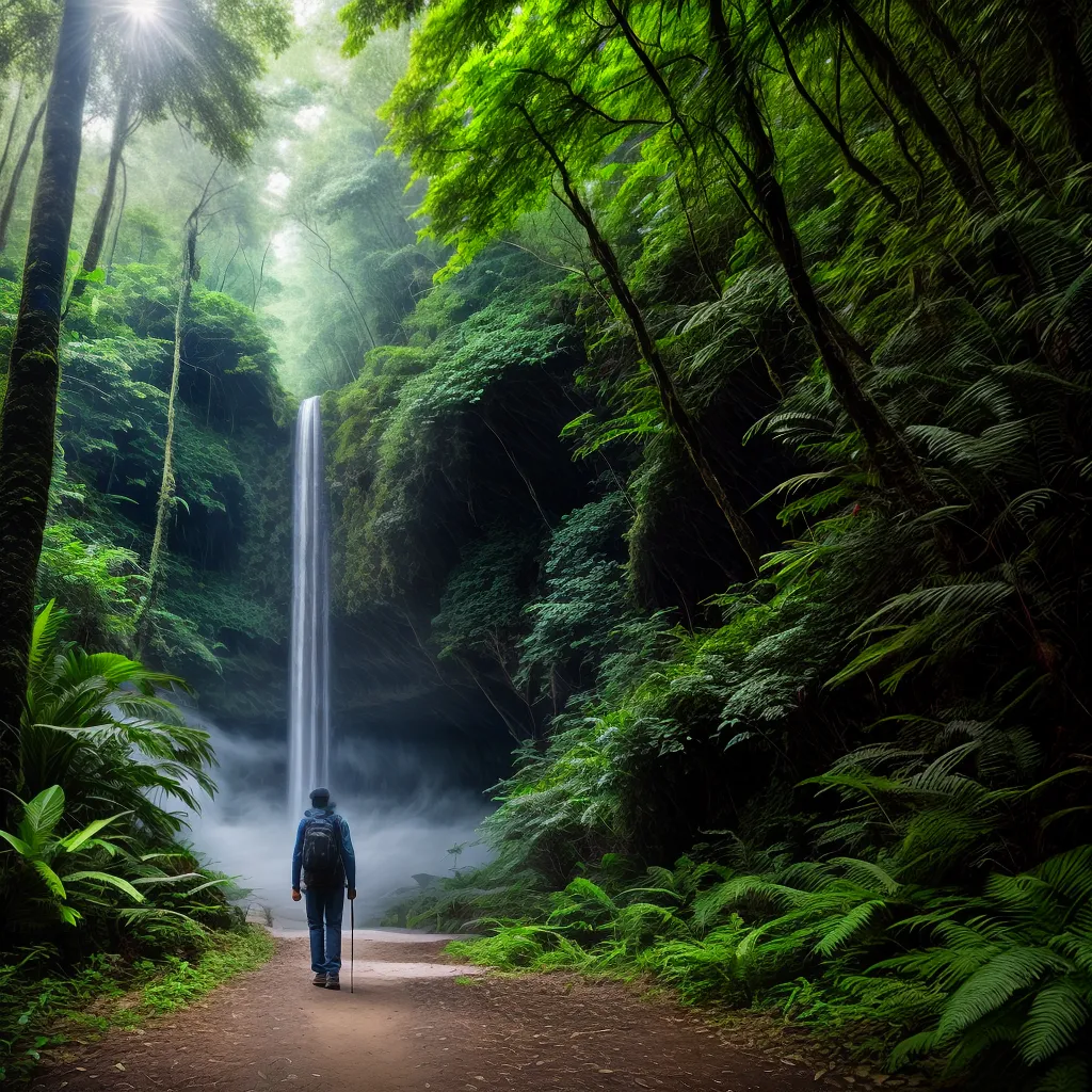 de turismo sustentável: por que é importante viajar com consciência ambiental 2 Fotos viajante floresta exotica sustentavel
