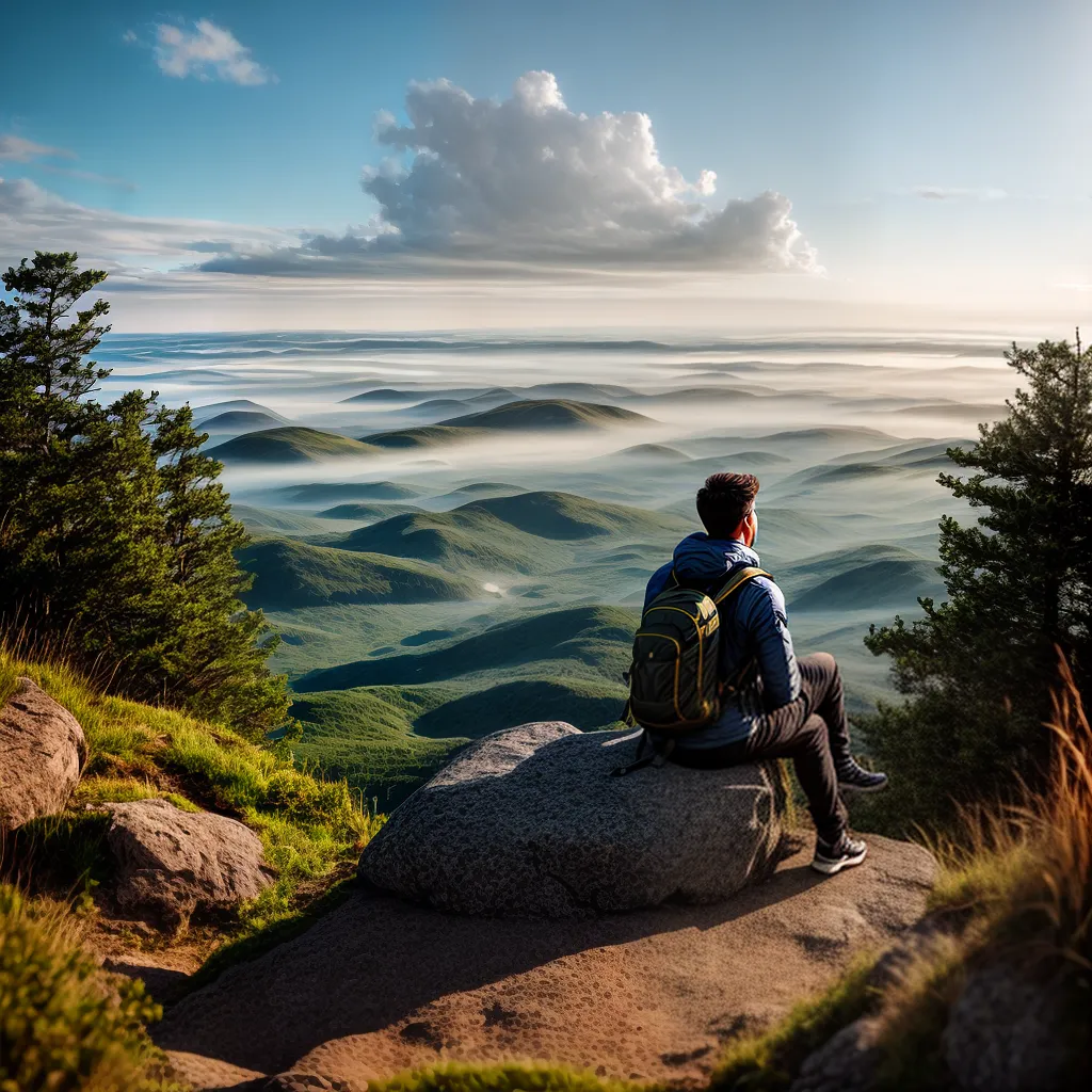 Migrante Observador: Interpretando Sonhos de Viagens e Novos Começos 5 Fotos viajante montanha paisagem cidade