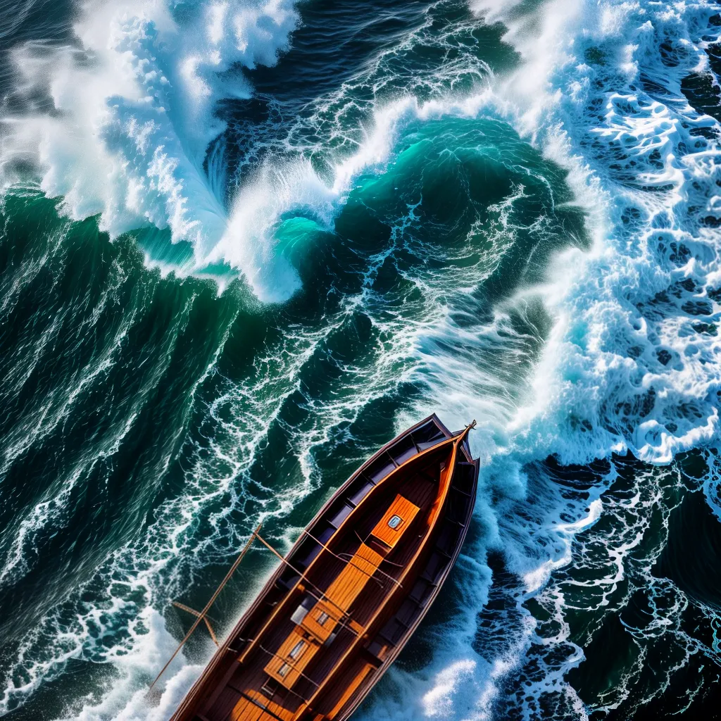 Fotos vida barco tempestade desafios