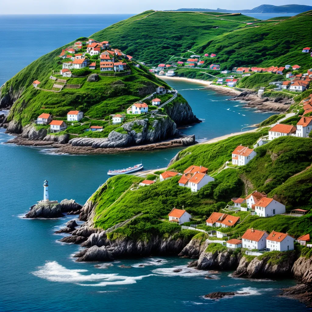 Descubra o Significado de Sonhar com uma Vila costeira 4 Fotos vilarejo beira mar natureza luzes