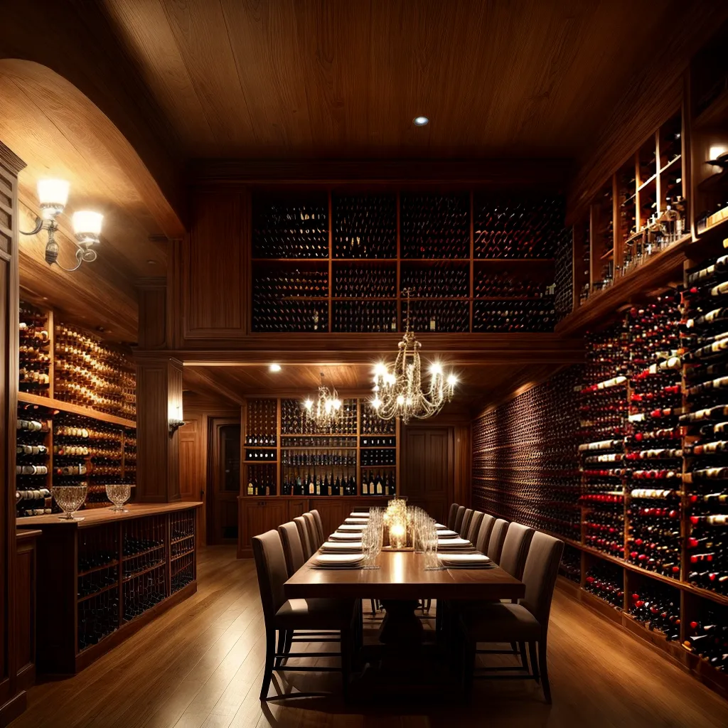 Fotos vinhos luxuosos cantina madeira