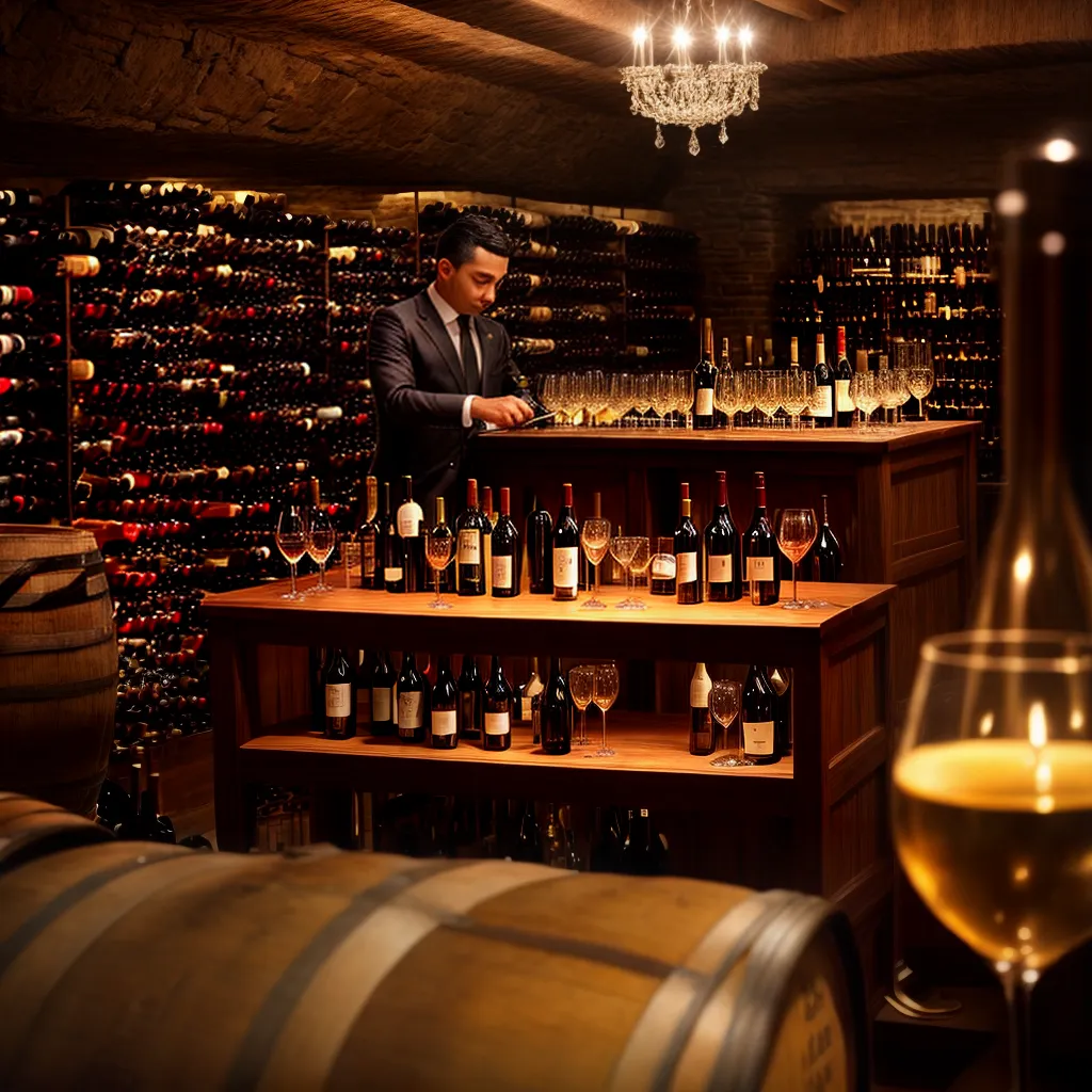 Fotos vinicola sonho sommelier barril garrafas