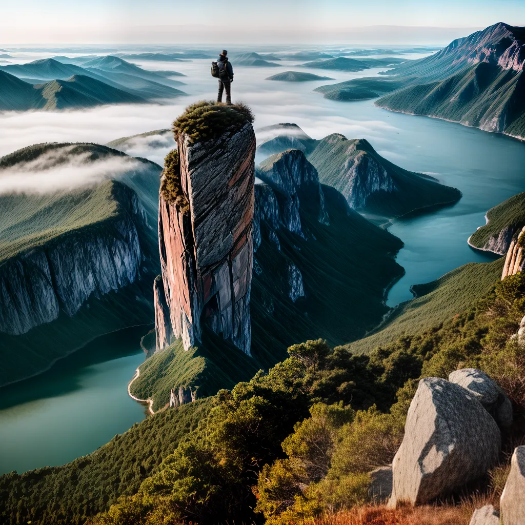 Qual o Significado de Sonhar com Mirantes? Descubra Aqui! 2 Fotos vista montanha pessoa horizonte