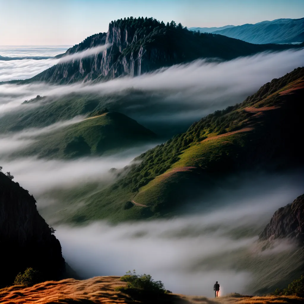 Conheça o Significado de Sonhar com Neblina em Melhores Mirantes 3 Fotos vista nebulosa silhueta abismo montanhas