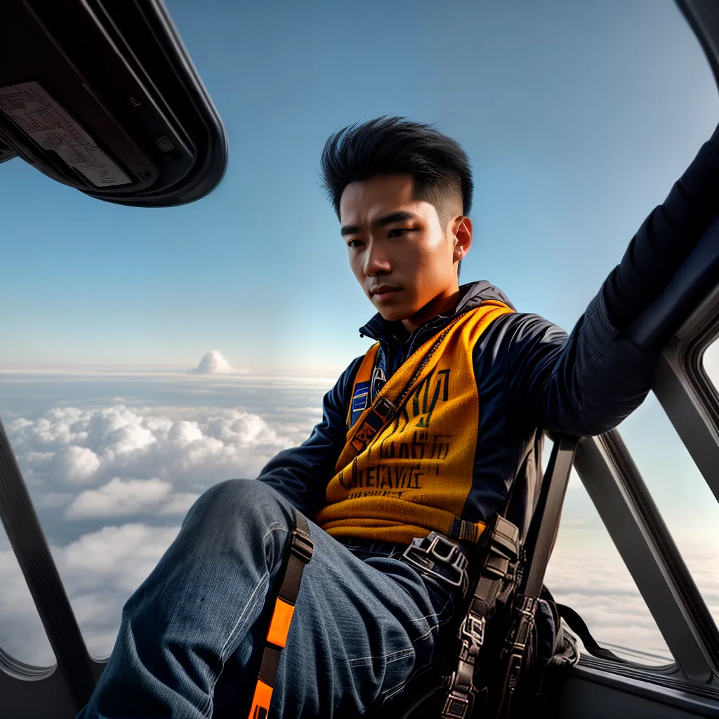 Fotos voo aviao janela nuvens ceu