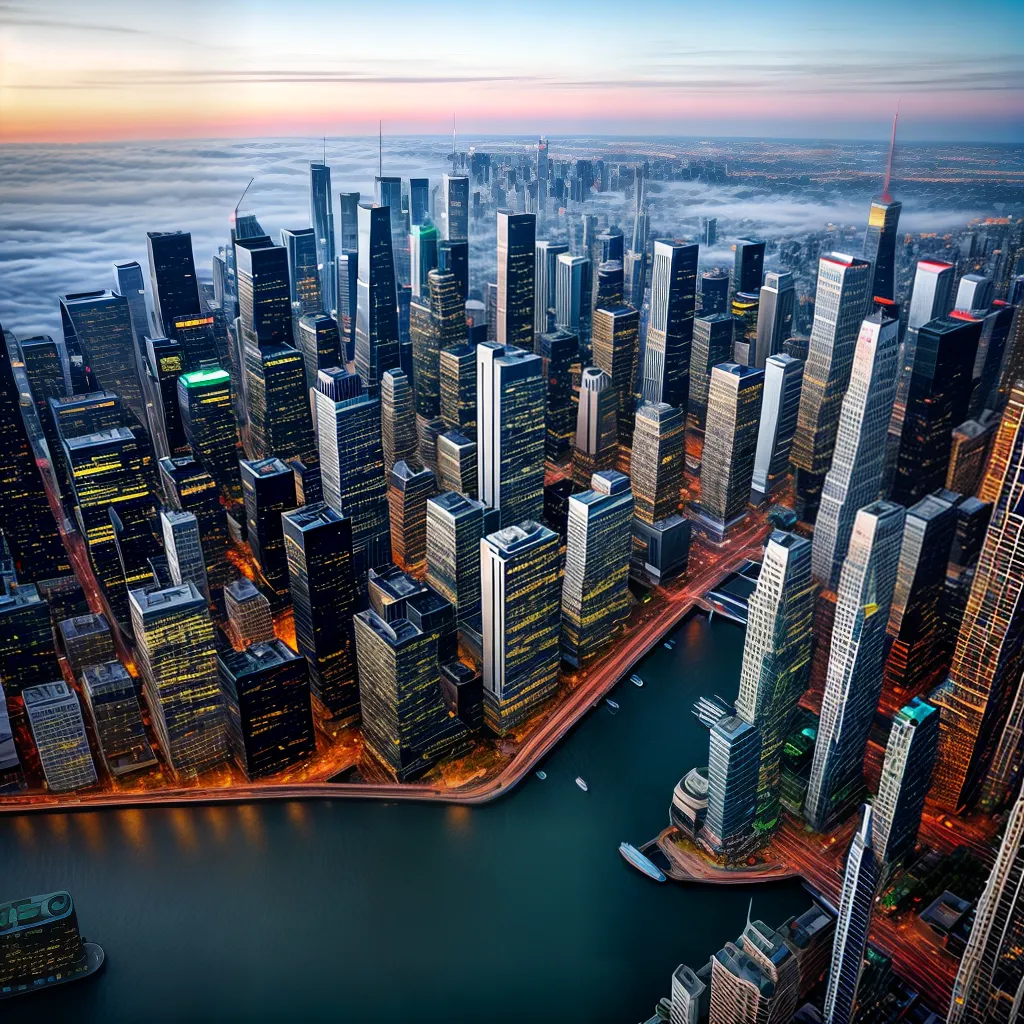 Compreendendo seus sonhos: qual o significado de sonhar com voar em prédios modernos 5 Fotos voo sonho cidade moderna