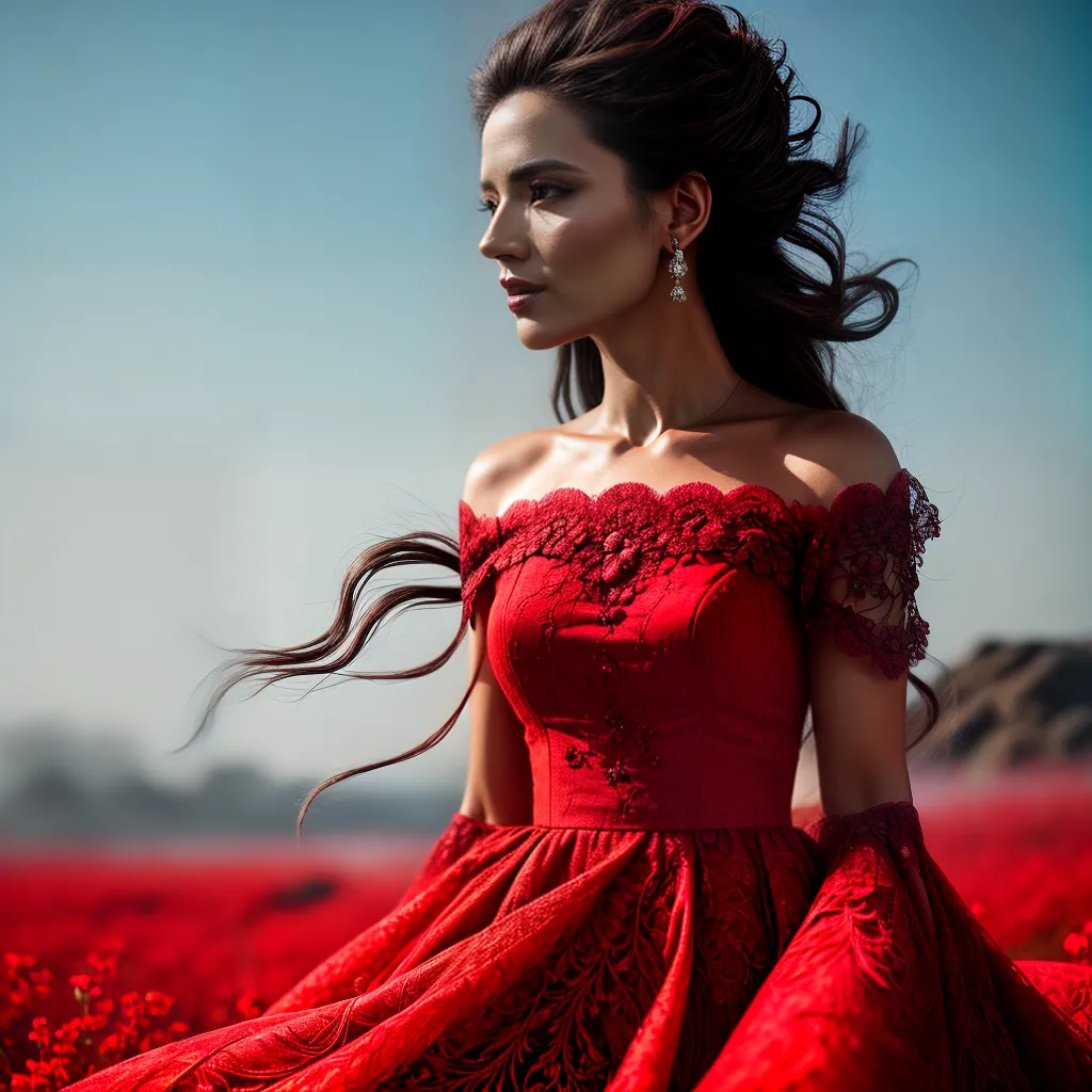 Fotos vortice vermelho mulher renda brilho