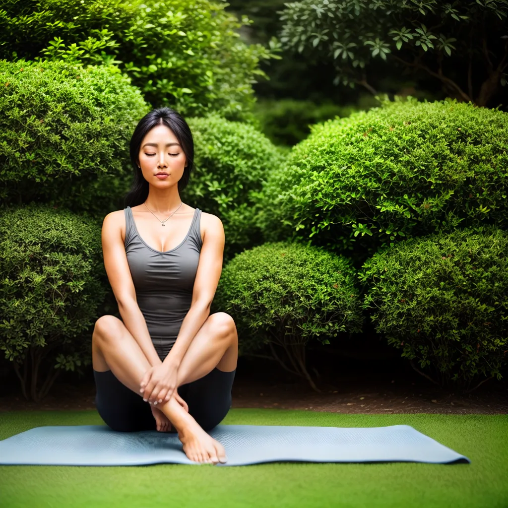 O Caminho para o Equilíbrio: Qual Significado de Sonhar com Meditação e Yoga 3 Fotos yoga meditacao jardim florido