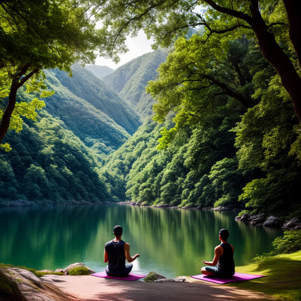 O Caminho para o Equilíbrio: Qual Significado de Sonhar com Meditação e Yoga 6 Fotos yoga meditacao paz natureza