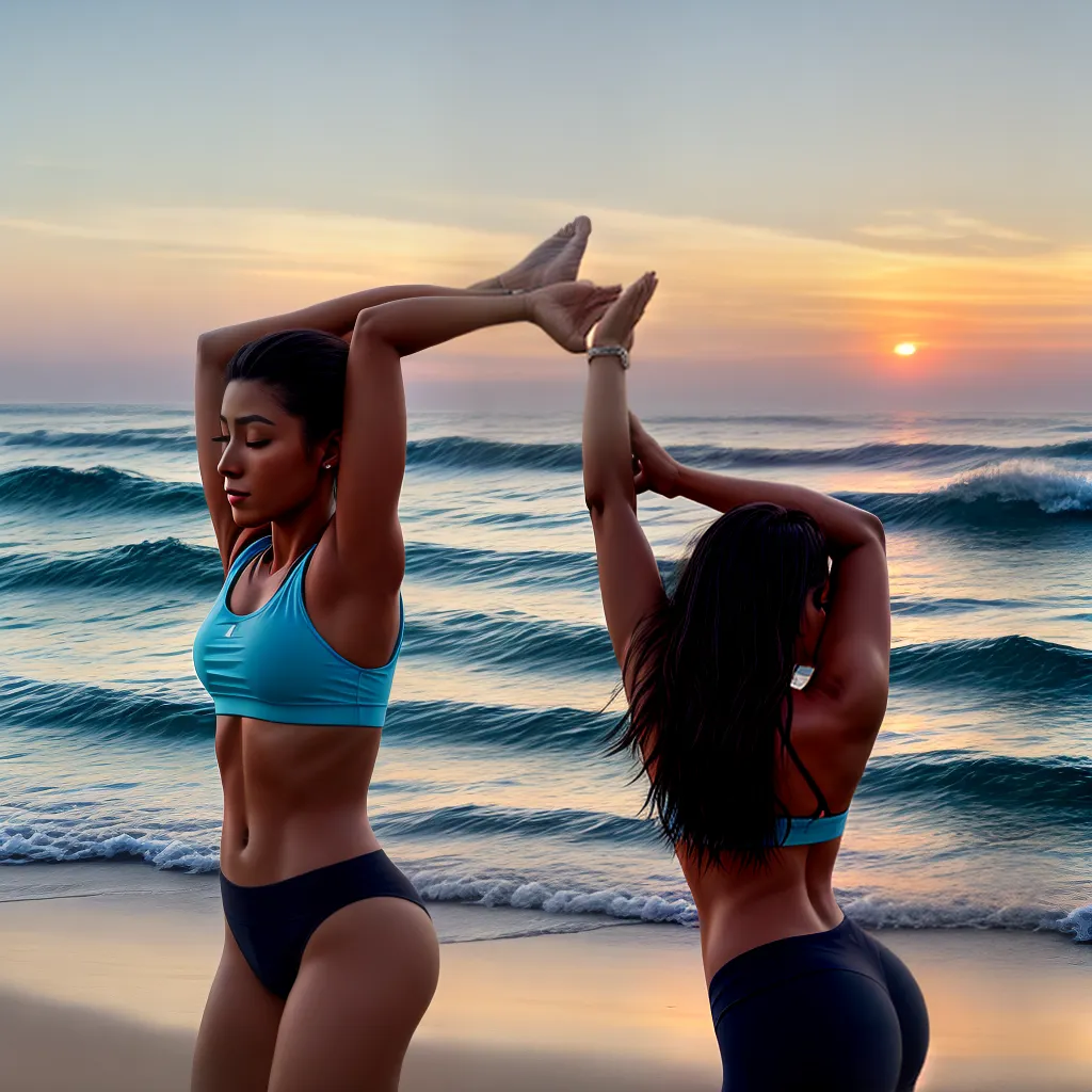 Ioga em sonhos pode ser um sinal de equilíbrio e tranquilidade. 5 Fotos yoga praia por do sol equilibrio