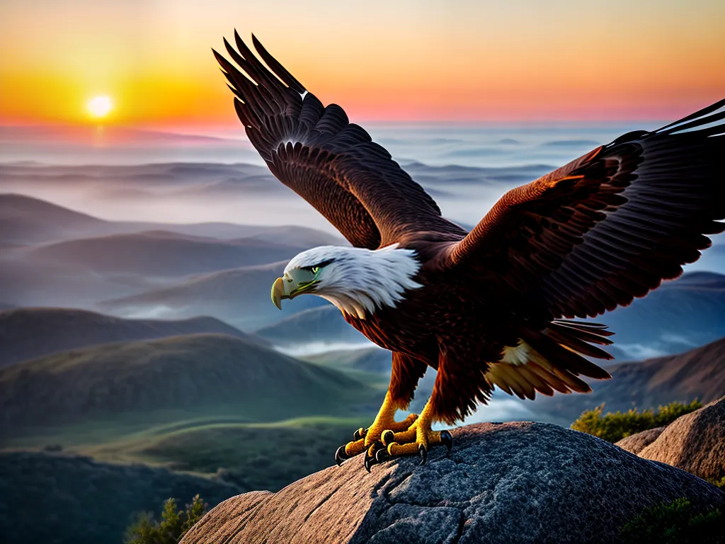 Fotos aguia poder sonhos por do sol