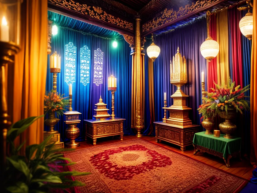 Sonho Revelado: O Verdadeiro Significado da Umbanda 3 Fotos altar umbanda colorido mistico