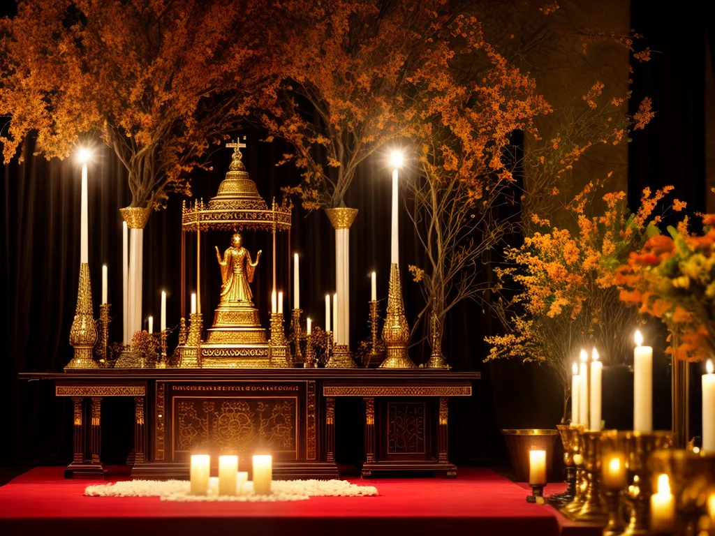 Sonho Revelado: O Verdadeiro Significado da Umbanda 2 Fotos altar umbanda luz flores simbolos