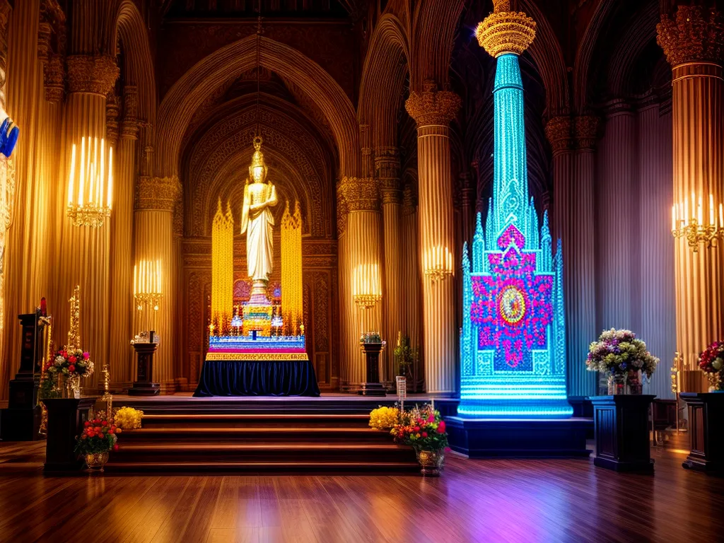 Sonho Revelado: O Verdadeiro Significado da Umbanda 5 Fotos altar umbanda mistico colorido