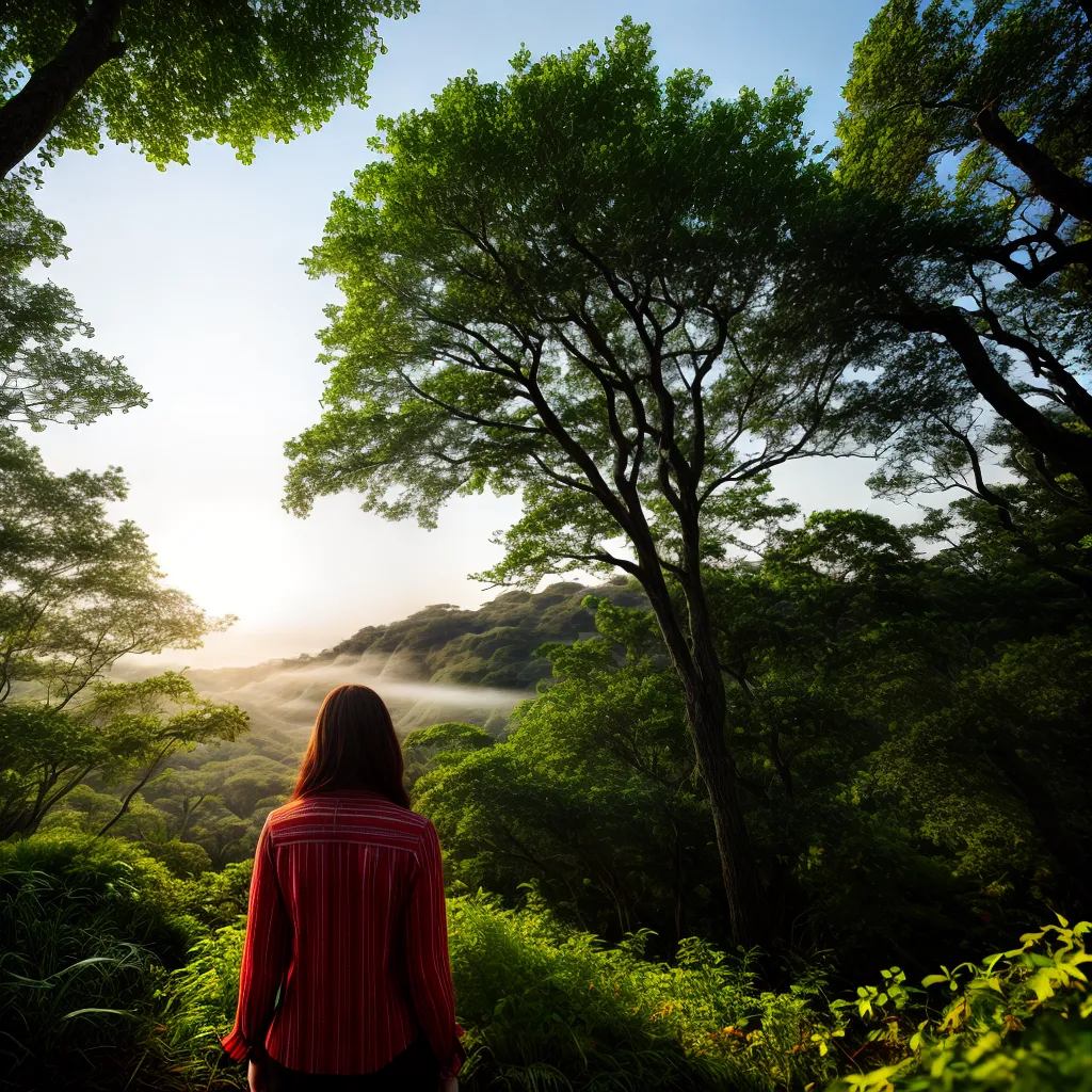 Fotos amanhecer floresta verde sonho renovacao