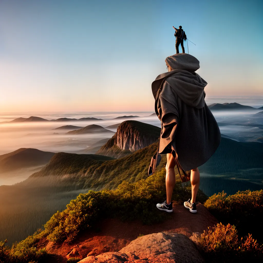 Fotos amanhecer montanha determinacao sonhos