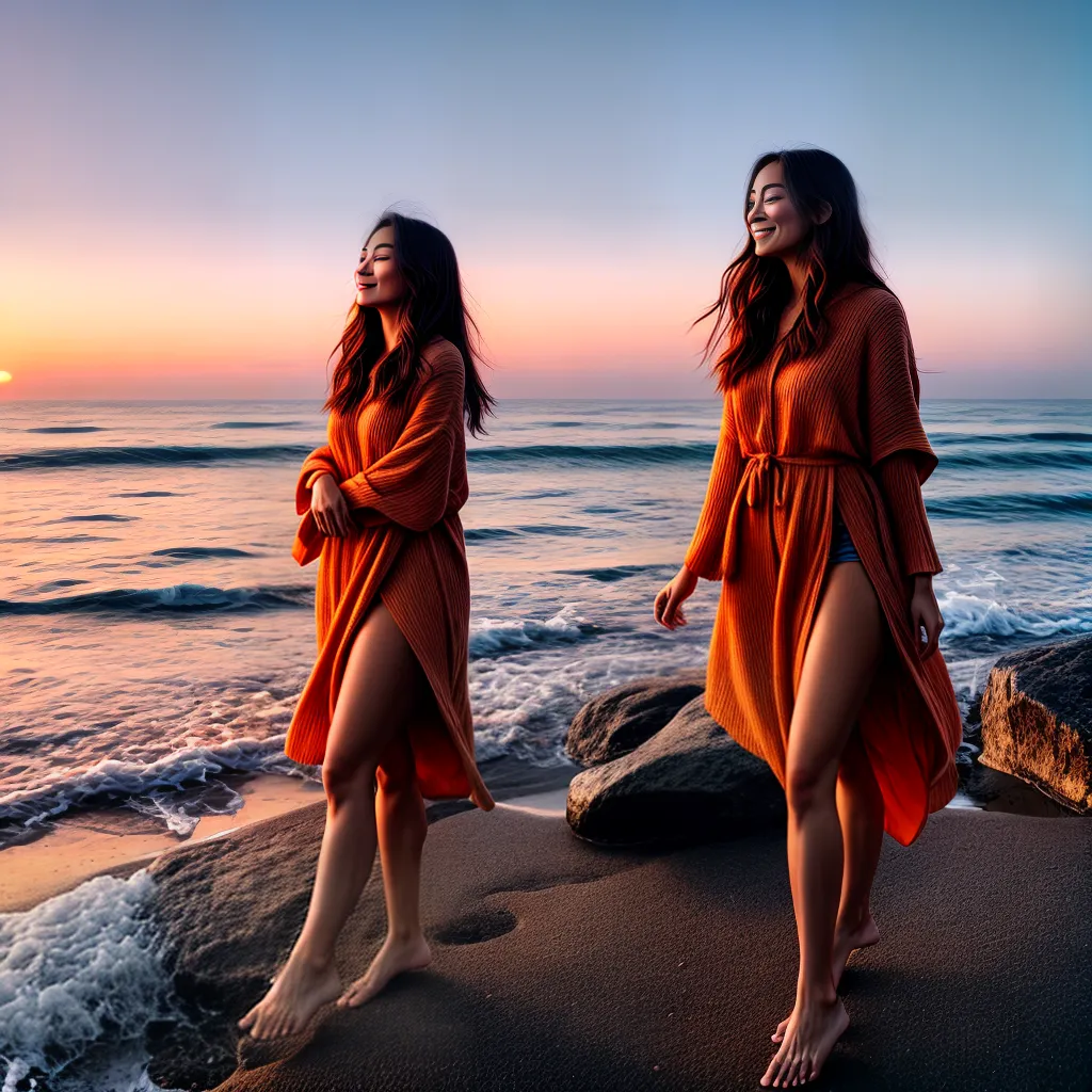 Alegre Despertar: Como os Sonhos Revelam sua Felicidade Interior 3 Fotos amanhecer praia serenidade felicidade
