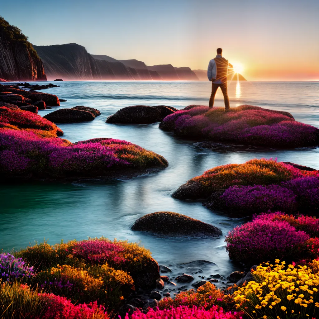Fotos amanhecer praia serenidade pessoa felicidade