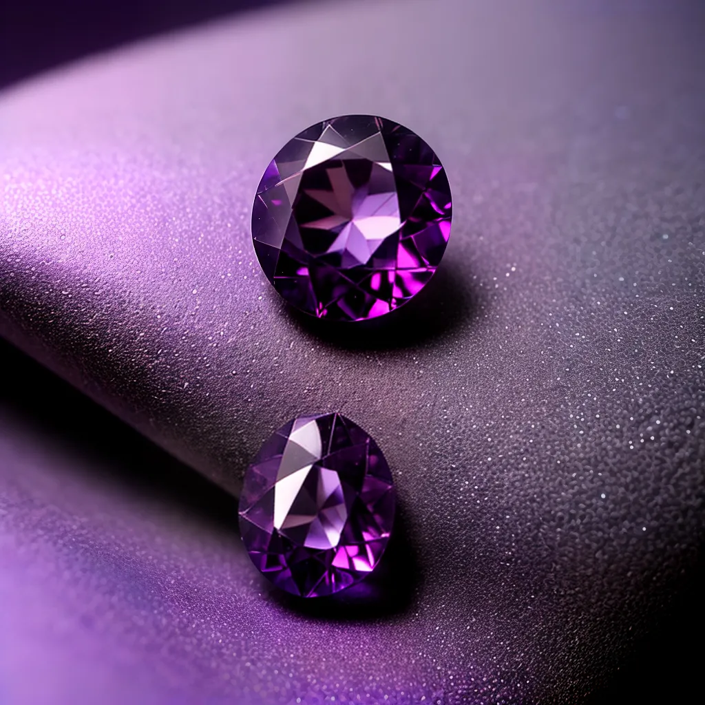 Desvendando os Mistérios das Gemas na Interpretação de Sonhos 2 Fotos ametista brilhante veludo roxo 1