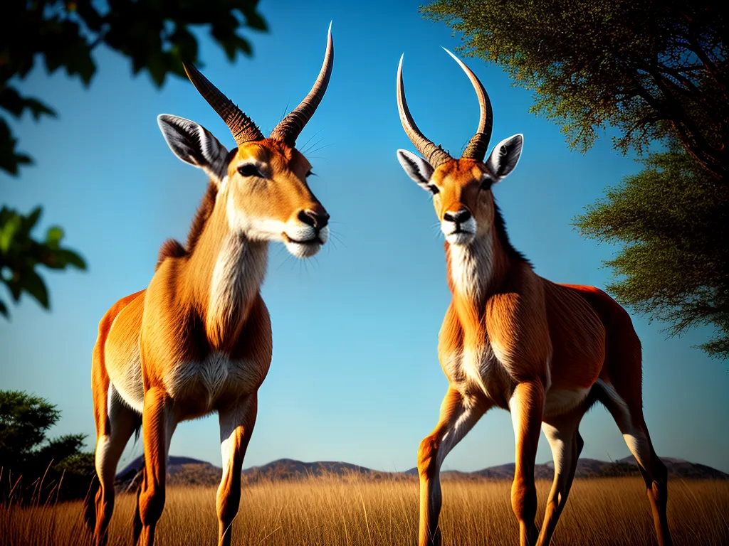 Fotos antilope savana graca resiliencia