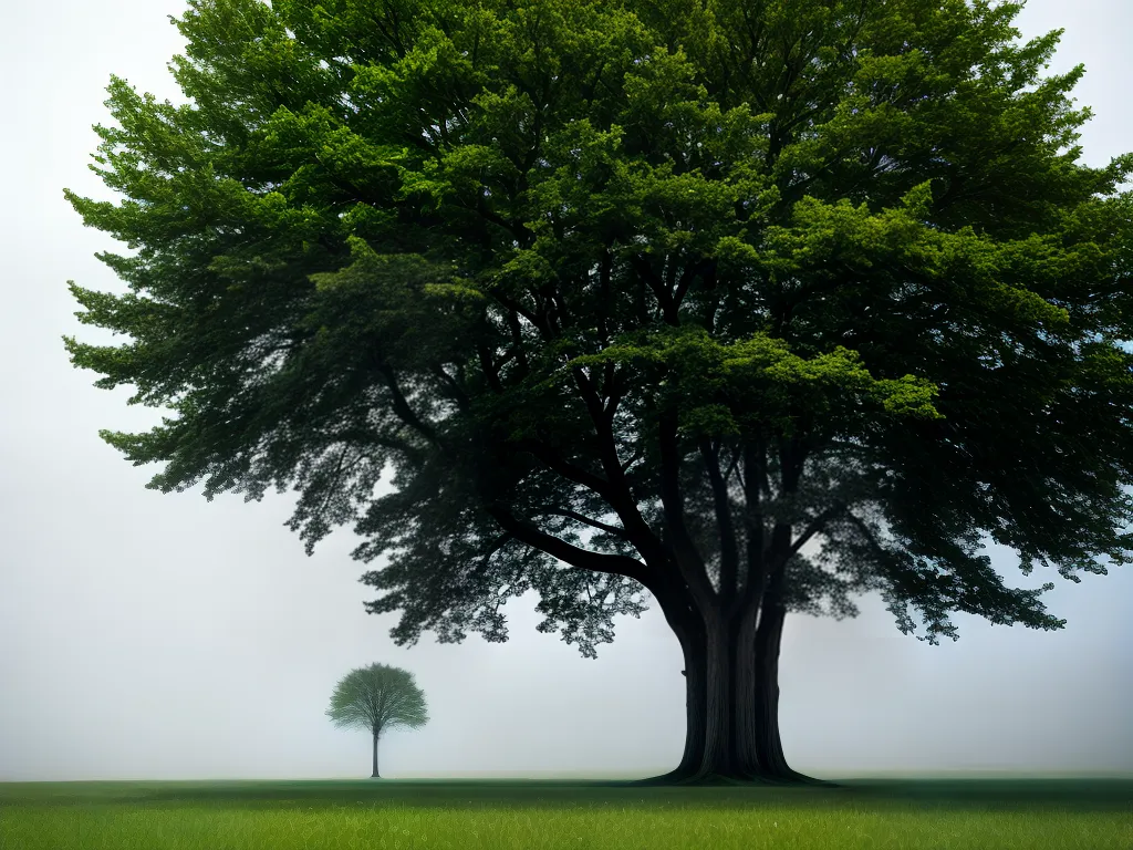 Fotos arvore solitaria campo folhas mudanca
