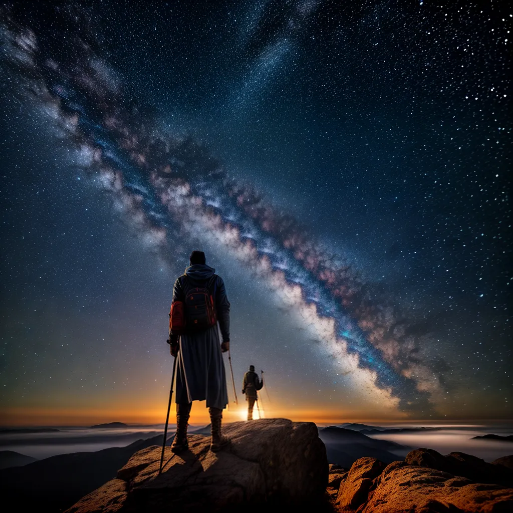 Fotos astrologo heroi constelacoes montanha