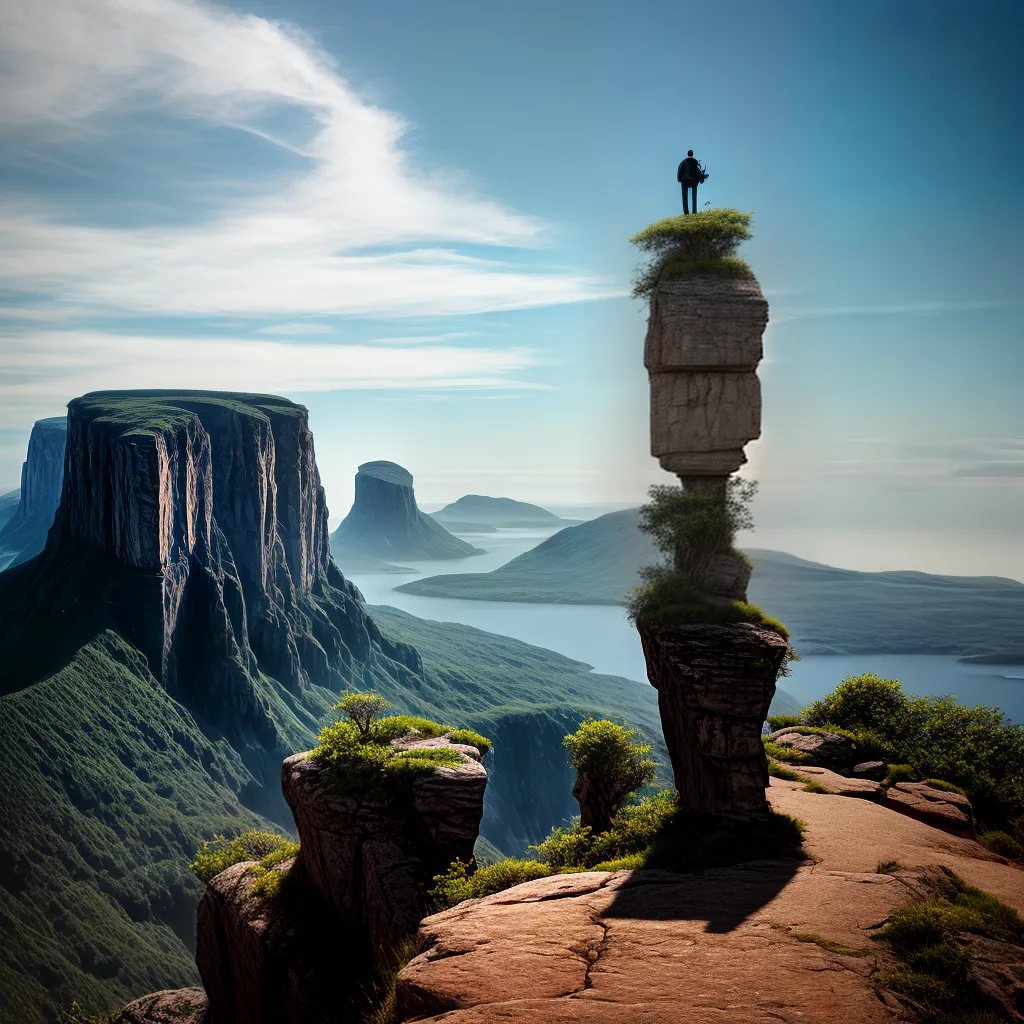 Fotos aventura perigo cliff paisagem desconhecida