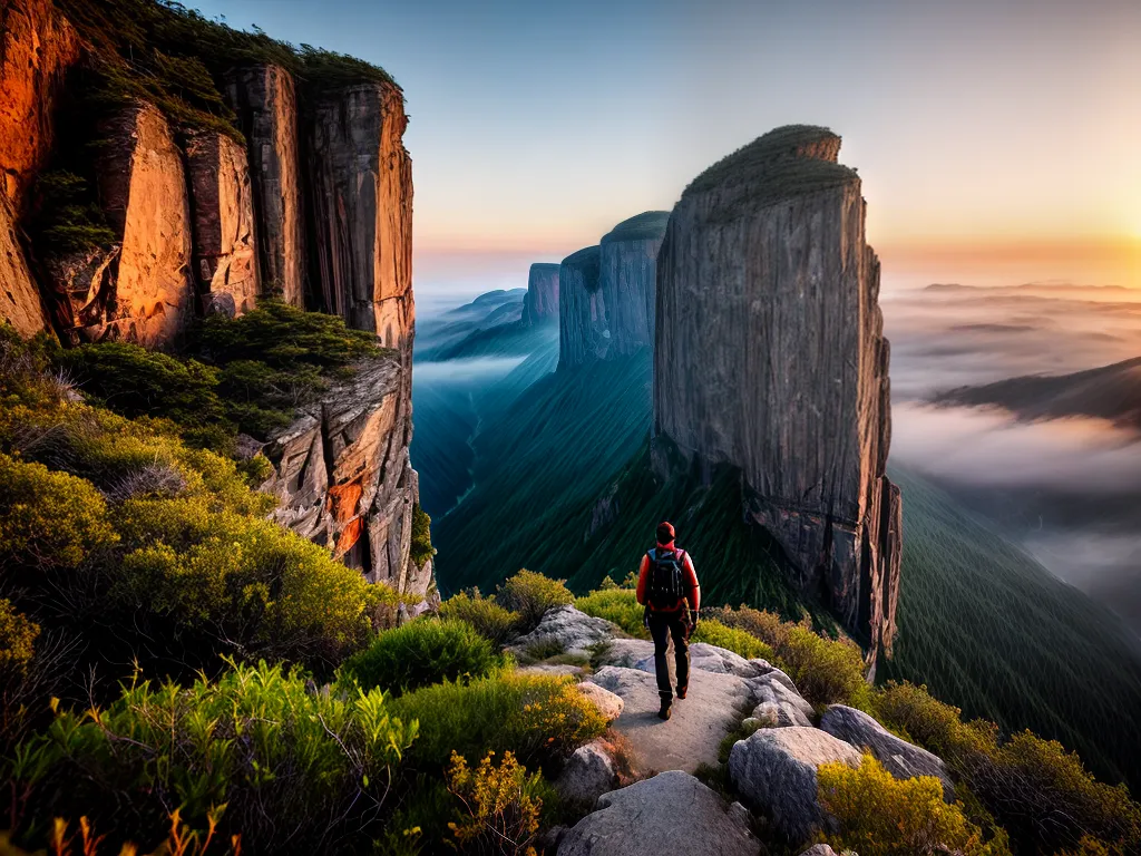 Nenhum dos títulos apresentados. 3 Fotos aventureiro paisagem por do sol