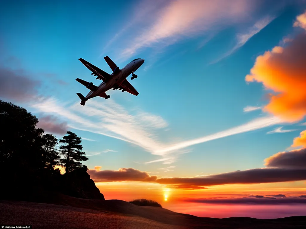 Fotos aviao sonhos aventura por do sol