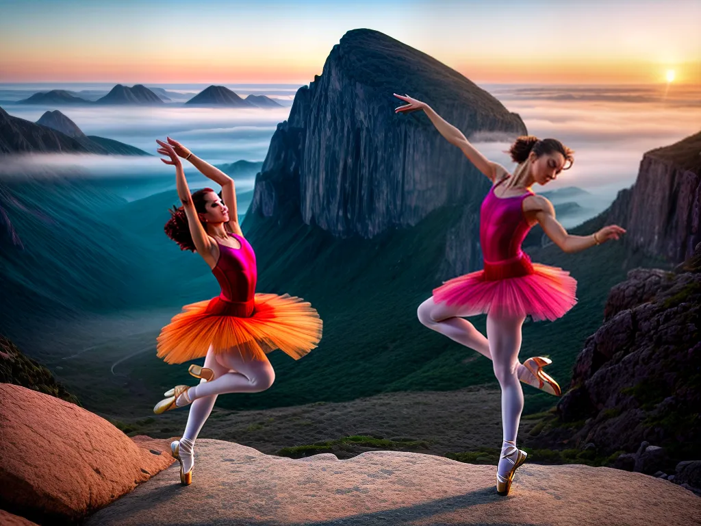 Significado dos Sonhos: Explorando Aventuras e Desafios Bailarinos 4 Fotos bailarina saltando por do sol