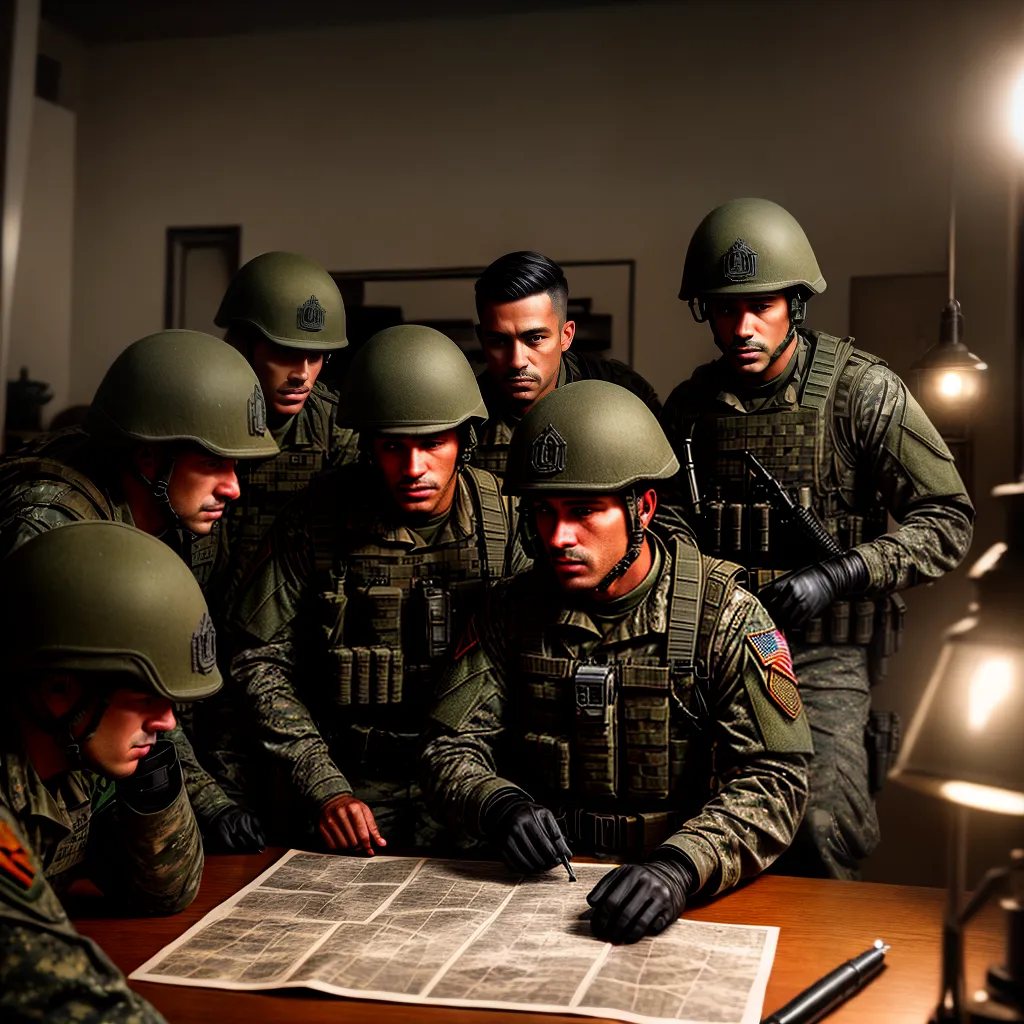 Fotos barracas militares estudo estrategia noite