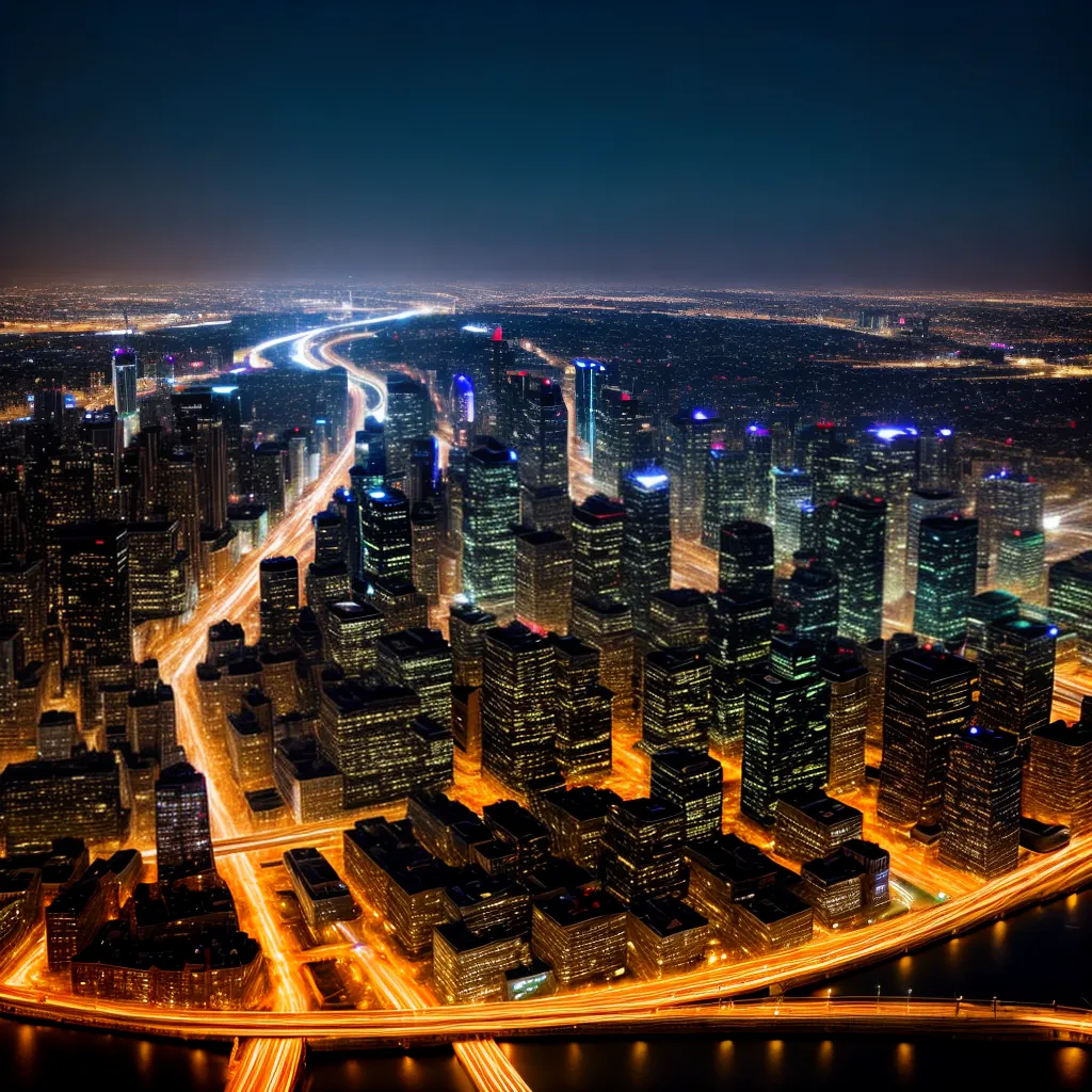 Fotos beleza cidade noturna luminarias