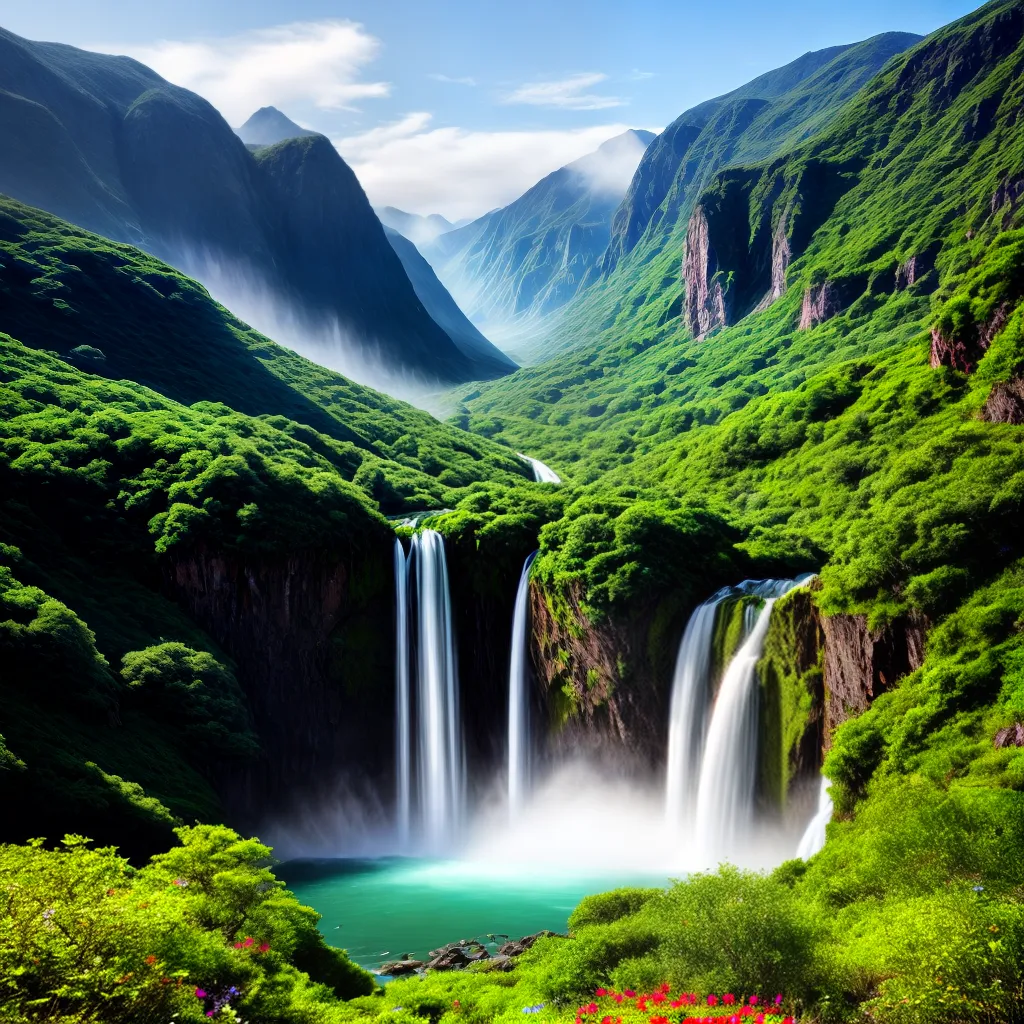 Fotos beleza natureza montanhas cachoeira flores