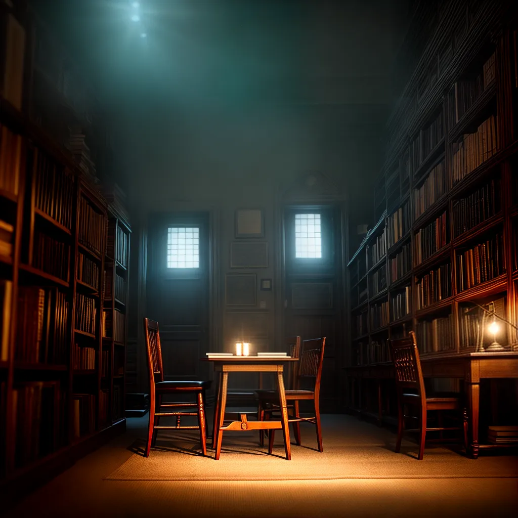 Fotos biblioteca antiga estudante misterio