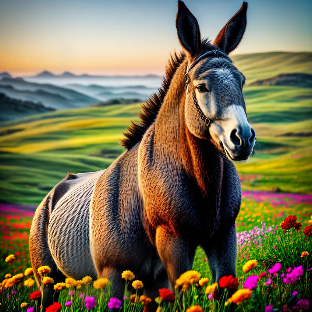 Desvendando o Significado dos Sonhos com Burricos 5 Fotos burro campo flores sonhos