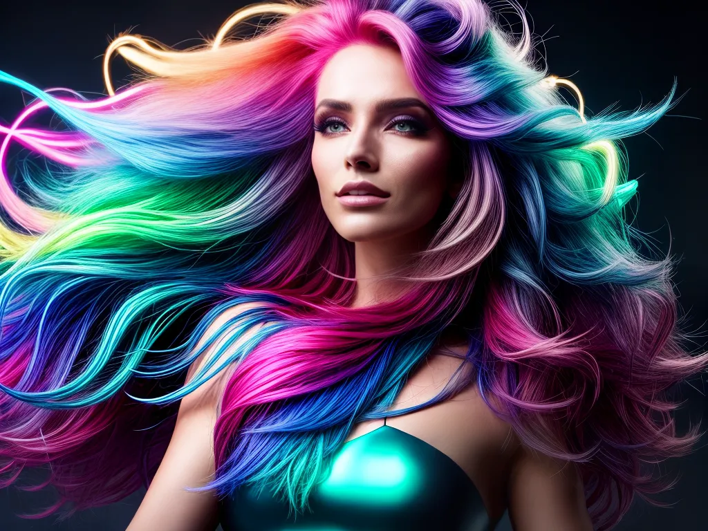 Fotos cabelo eletrico futurista