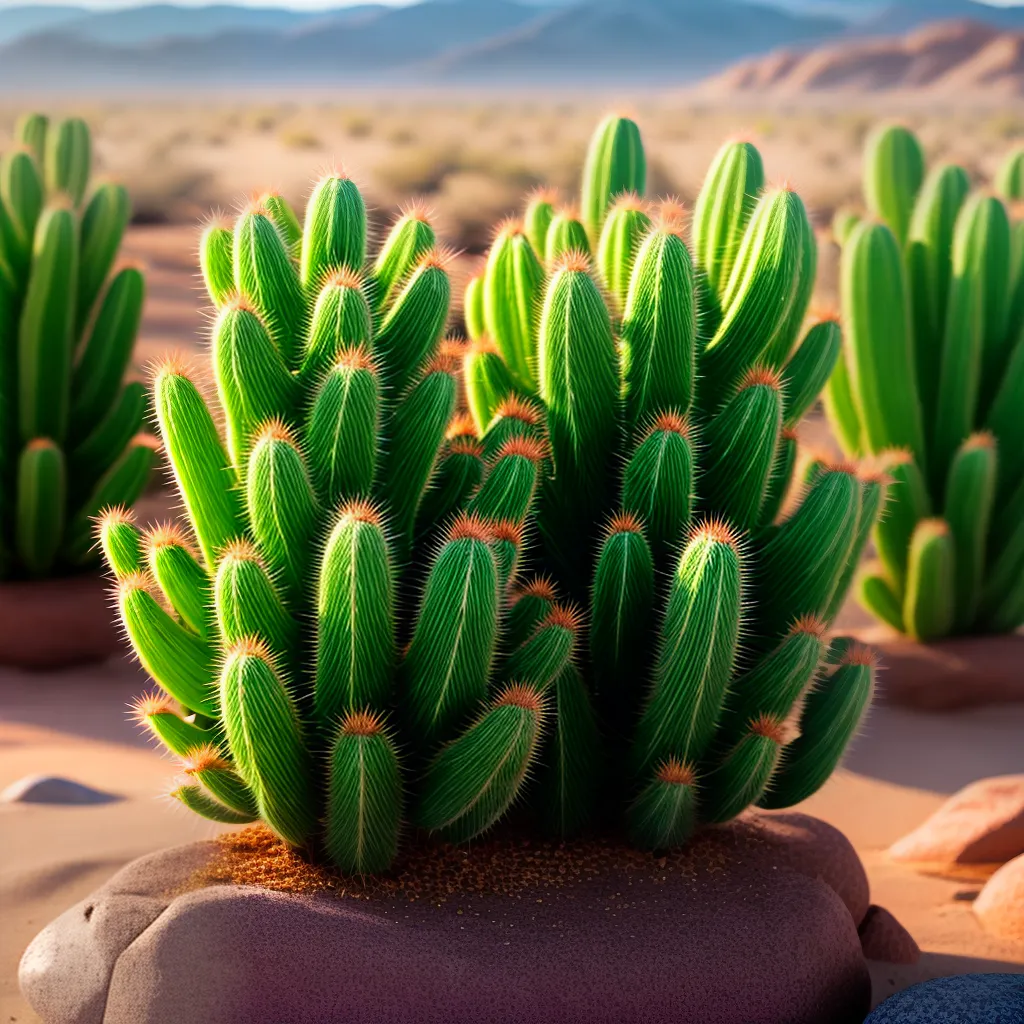 Fotos cacto verde resiliente deserto